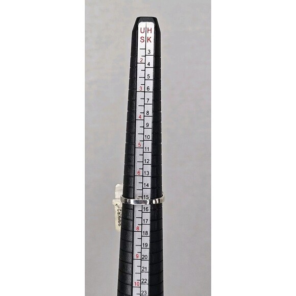 Vintage Art Deco Style Sterling Silver Black Oval Onyx Ring Size 7, Ornate - Picture 10 of 10